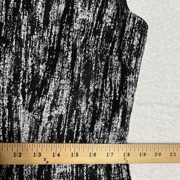 Tahari Arthur S. Levine Sheath Dress Women's 12  Black Multicolored Abstract - Picture 8 of 17